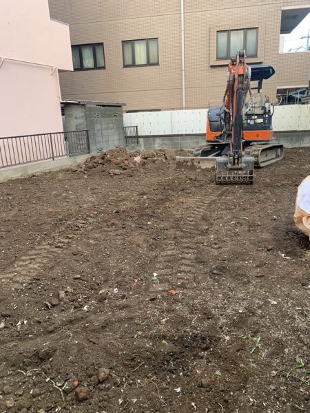 八王子市北野町　地中埋設物撤去を行いました。