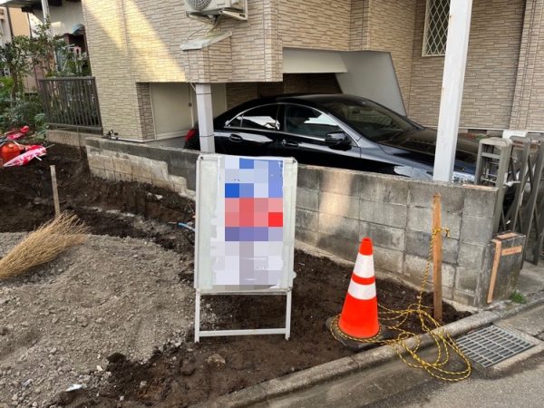 松戸市八ヶ崎　地中埋設物撤去工事を行いました。