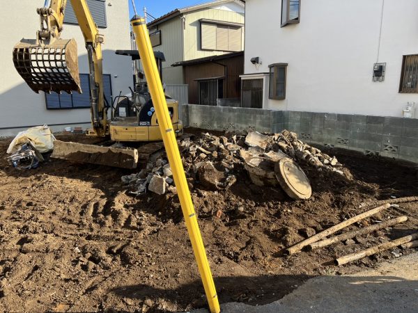 国分寺市東元町　地中埋設物撤去工事を行いました。