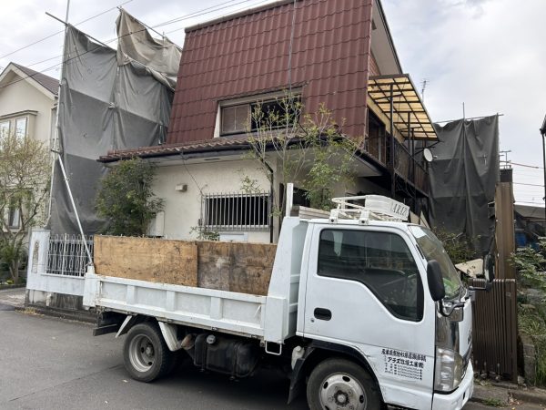 立川市西砂町　解体工事を行いました。