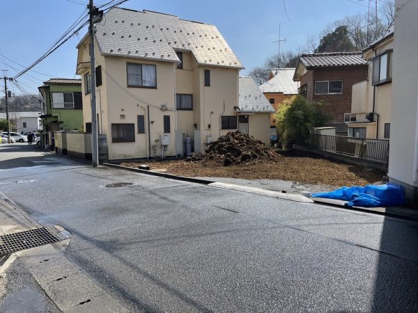 川崎市多摩区菅仙谷　地中埋設物撤去工事を行いました。