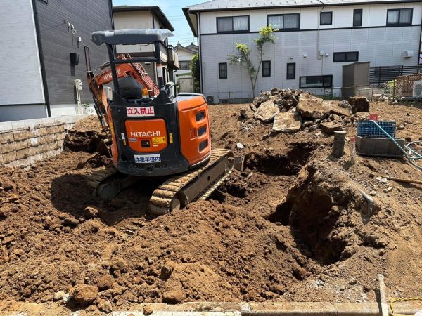 狭山市加佐志　地中埋設物撤去工事を行いました。