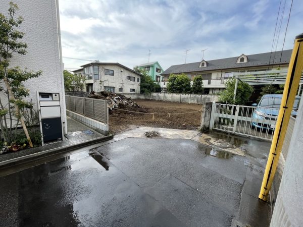 小平市学園西町　地中埋設物撤去工事を行いました。
