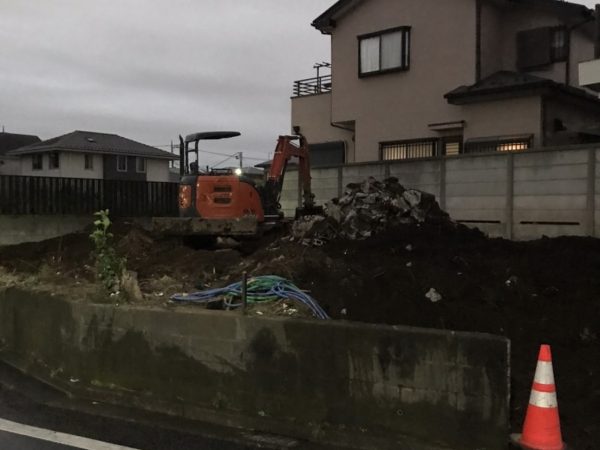 東大和市奈良橋　地中埋設物撤去工事を行いました。
