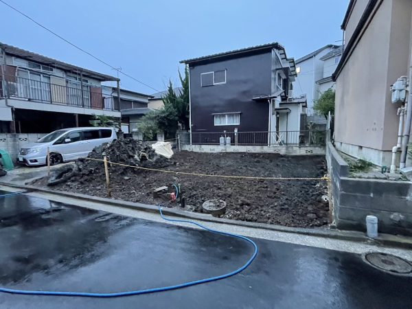 横浜市鶴見区馬場　地中埋設物撤去工事を行いました。