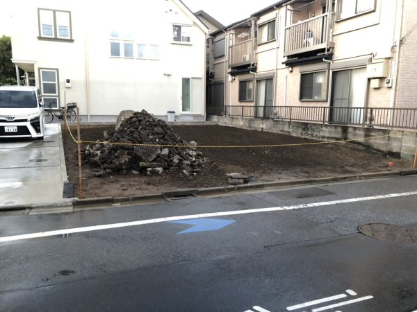 大田区中央　地中埋設物撤去工事を行いました。