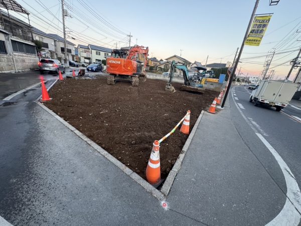 柏市豊四季　地中埋設物撤去工事を行いました。